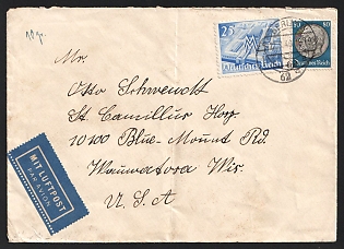1940 (12 Aug) Third Reich, Germany, Censored Air Mail Cover from Berlin to USA