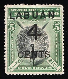 1899 4с on 5с Labuan, British Colonies