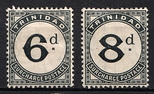 1905-06 Trinidad, British Colonies, Postage Due stamps