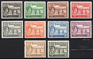 1938-45 Turks and Caicos Islands, British Overseas Territory, King George VI