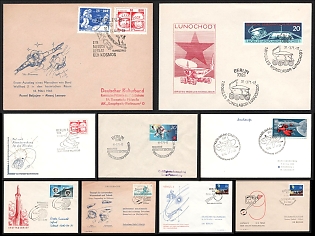 1961-80 Chronicles of Soviet-German Space Program, German Democratic Republic (GDR), Group of Commemorative Covers