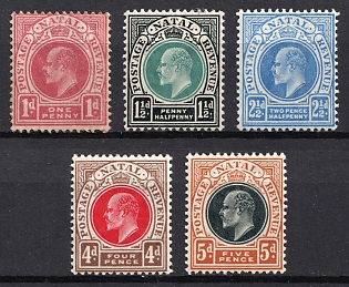 1902-03 Natal, South Africa, British Colonies, King Edward VII