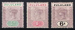1894-96 Zululand, South Africa, British Colonies, Queen Victoria