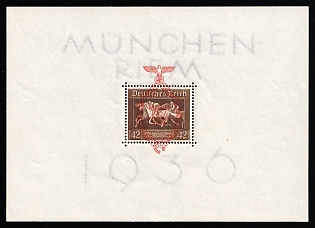 1937 Third Reich, Germany, Souvenir Sheet