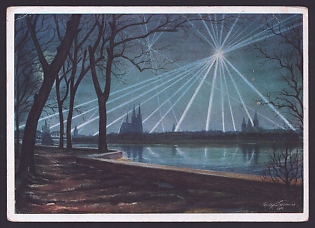 1933-1945 '"The Picture of War" Exhibition of the VI Air Force', Third Reich Nazi Propaganda Postcard