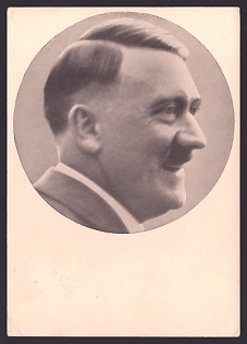 1938 '"Men of the Times" the Fuhrer Adolf Hitler', Hitler, Third Reich Nazi Propaganda Postcard