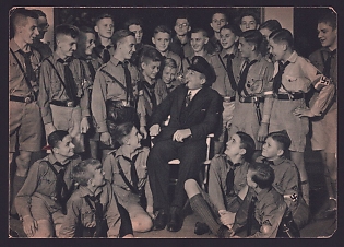 1933-1945 'Count Luckner, "Sea Devil"', Army Military, Hitler Youth, Third Reich Nazi Propaganda Postcard