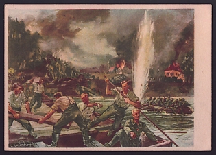 1933-1945 'Combat Engineers (Pioneers)', Infantry Wehrmacht, Army Military, Third Reich Nazi Propaganda Postcard