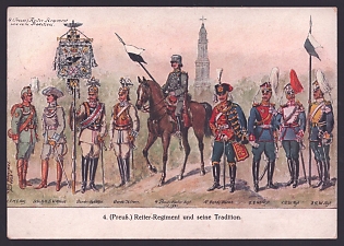 1934 'Cavalry Regiment and its Traditions', Infantry Wehrmacht, Army Military, Third Reich Nazi Propaganda Postcard