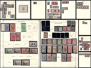 1894 - 1938 Madagascar, French Colonies, Collection of Different Issues