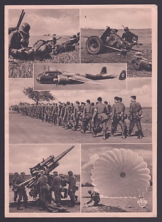 1933-1945 'Military and Weapons', Infantry Wehrmacht, Army Military, Third Reich Nazi Propaganda Postcard
