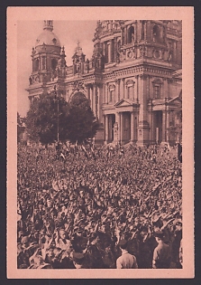 1933 'May 1, 1933 Youth Rally in the Luftgarten', Military Parade, Gathering, Third Reich Nazi Propaganda Postcard