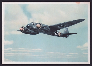 1933-1945 'Aerial Combat for a New Europe', Aircraft Air Force Luftwaffe, Army Military, Third Reich Nazi Propaganda Postcard