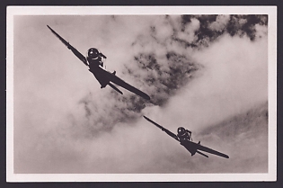 1933-1945 'Our Luftwaffe: Focke-Wulf Fw 190 Fighter with BMW 801 Twin-Row Radial Engine', Aircraft Air Force Luftwaffe, Army Military, Third Reich Nazi Propaganda Postcard