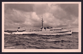 1933-1945 'E-boat', Navy Ships Deutsche Marine, Army Military, Third Reich Nazi Propaganda Postcard