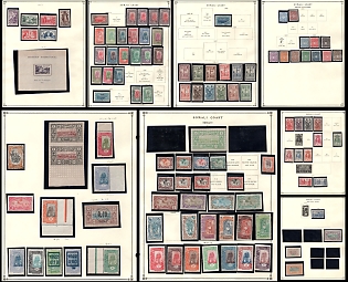 1894 - 1940 Somali, French Colonies, Collection of Different Issues