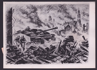 1944 'Military Tank', Tanks, Army Military, Third Reich Nazi Propaganda Postcard