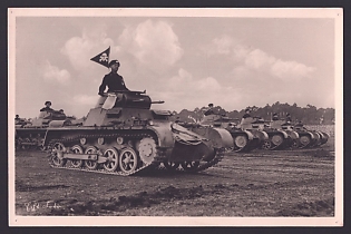 1940 'Our Wehrmacht Tanks', Tanks, Army Military, Third Reich Nazi Propaganda Postcard