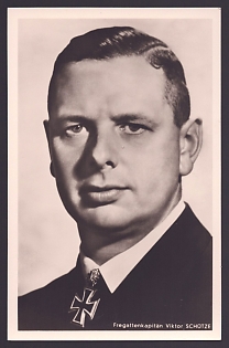 1933-1945 'Frigate Captain Viktor Schutze', Notable Military Persons, Third Reich Nazi Propaganda Postcard