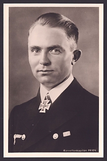 1933-1945 'Corvette Captain Prien', Notable Military Persons, Third Reich Nazi Propaganda Postcard