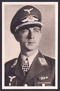 1933-1945 'Oberst Molders', Notable Military Persons, Third Reich Nazi Propaganda Postcard