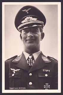 1933-1945 'Hauptmann Joppien', Notable Military Persons, Third Reich Nazi Propaganda Postcard