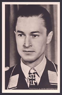 1933-1945 'Hauptmann Zu Sayn-Wittgenstein', Notable Military Persons, Third Reich Nazi Propaganda Postcard
