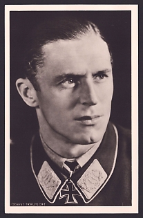 1933-1945 'Oberst Trautloft', Notable Military Persons, Third Reich Nazi Propaganda Postcard