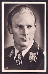 1933-1945 'Hauptmann Baumbach', Notable Military Persons, Third Reich Nazi Propaganda Postcard