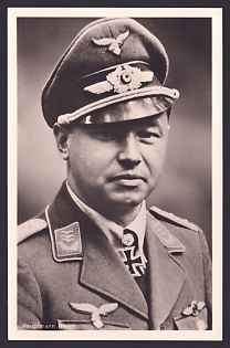1933-1945 'Captain Hahn', Notable Military Persons, Third Reich Nazi Propaganda Postcard