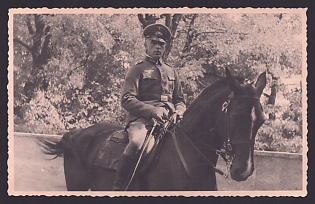1933-1945 'Soldier on Horseback', Notable Military Persons, Third Reich Nazi Propaganda Postcard