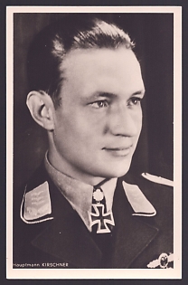 1933-1945 'Captain Kirschner', Notable Military Persons, Third Reich Nazi Propaganda Postcard