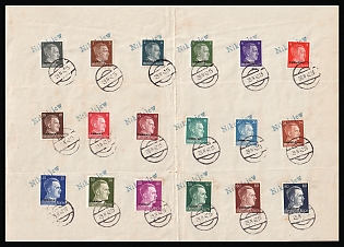 1942 (29 Apr) Ukraine, German Occupation, Germany, Souvenir Sheet, MYKOLAIV Postmarks