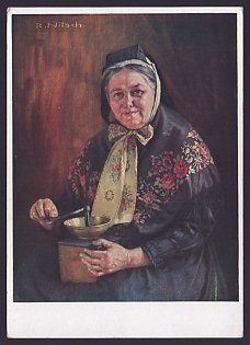 1933-1945 'Woman from Hanover', Woman Portrait, Third Reich Nazi Propaganda Postcard