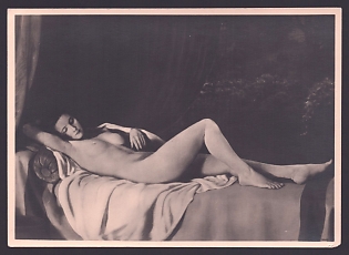1933-1945 'The Resting Woman', Nude, Third Reich Nazi Propaganda Postcard