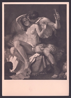 1933-1945 'Bacchus and Ariadne', Nude, Third Reich Nazi Propaganda Postcard
