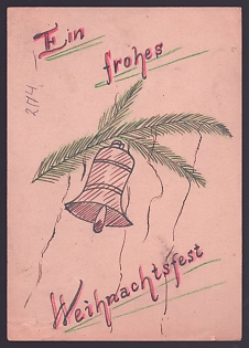 1933-1945 'Have a Merry Christmas', Third Reich Nazi Propaganda Postcard