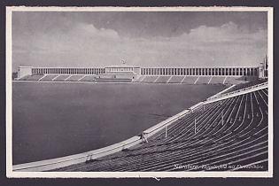 1933-1945 'Nuremberg, Zeppelin Field with the Reviewing Stand', Architecture, Nuremberg, Third Reich Nazi Propaganda Postcard