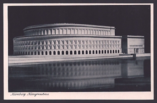 1933-1945 'Nuremberg: Model of the Congress Hall', Architecture, Nuremberg, Third Reich Nazi Propaganda Postcard