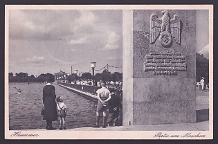 1938 'Hanover', Architecture, Third Reich Nazi Propaganda Postcard