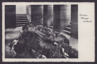 1938 'Munich. War Memorial', Architecture, Third Reich Nazi Propaganda Postcard