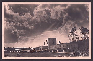 1937 'Frankfurt Am Main. Rhein-Main International Airport', Architecture, Third Reich Nazi Propaganda Postcard