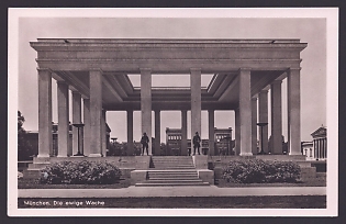 1943 'Munich. The Eternal Guard', Architecture, Third Reich Nazi Propaganda Postcard