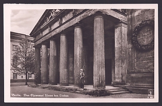 1933-1945 'Berlin. The Memorial (ehrenmal) on Unter Den Linden', Architecture, Third Reich Nazi Propaganda Postcard