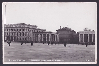 1933-1945 'Munich: Konigsplatz – Fuhrer Building, Temples of Honor, and Brown House', Architecture, Third Reich Nazi Propaganda Postcard