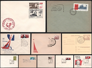 1961–1970 Revolutionary and Political Anniversaries, Polish People's Republic, Group of Commemorative Covers with Pictorial Cancellations