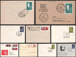 1964–1970 Revolutionary Anniversaries and Poznan Culture Palace, Polish People's Republic, Group of Commemorative Covers with Pictorial Cancellations