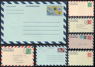 1968–1978 Space Meteorology and Aerogrammes of Latin American Countries, Republic of El Salvador and Republic of Cuba, Airmail Group of Commemorative Postal Stationery Covers