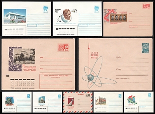 1961-1977 Cosmonautics and Science in the USSR, Soviet Union, Airmail, Group of Commemorative Covers