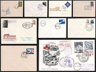 1971-1986 Ship "Kopernik" and astronomy anniversaries, Polish People's Republic, Group of Commemorative Covers with Pictorial Cancellations
